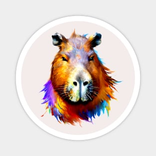 Colorful Capybara Magnet